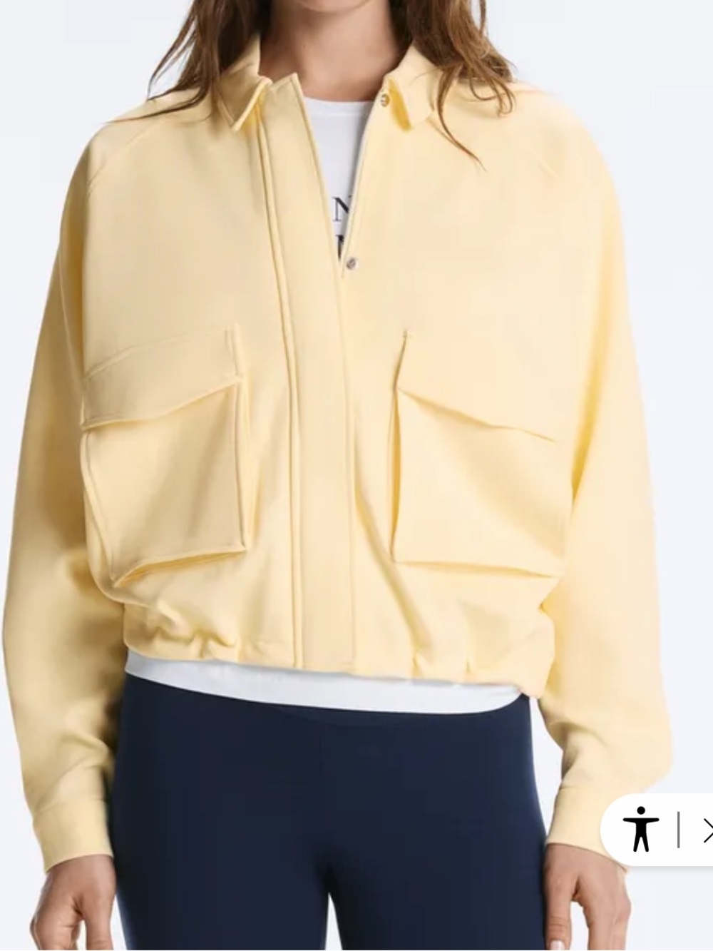 Oysho Cotton piqué pocket jacket